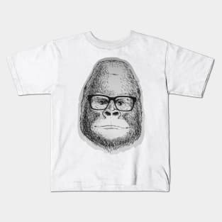 Nerdy Monkey Kids T-Shirt